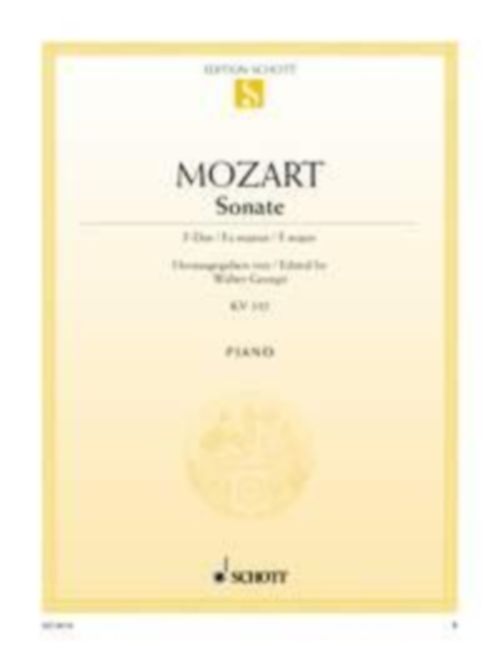 SCHOTT MOZART W.A. - SONATE F KV332 