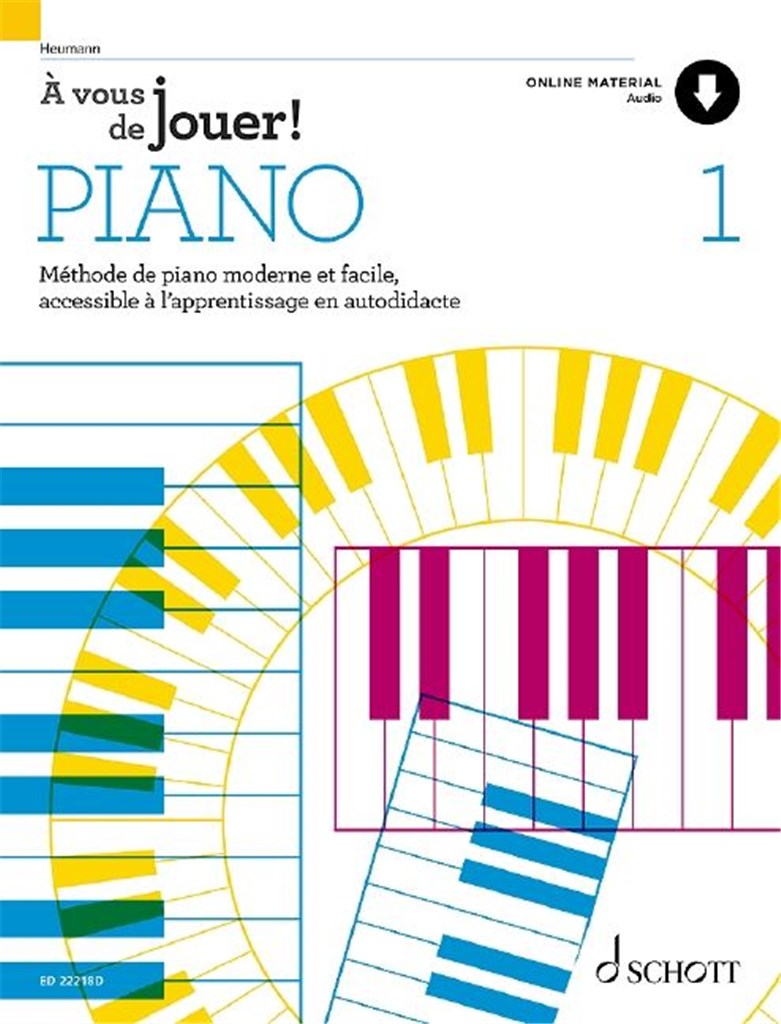 Piano Débutant – Le solfège facile avec les couleurs (vol.1