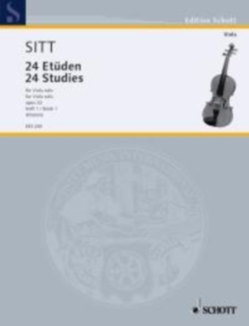 SCHOTT SITT HANS - 24 ETUDES VOL.1 OP.32 - ALTO