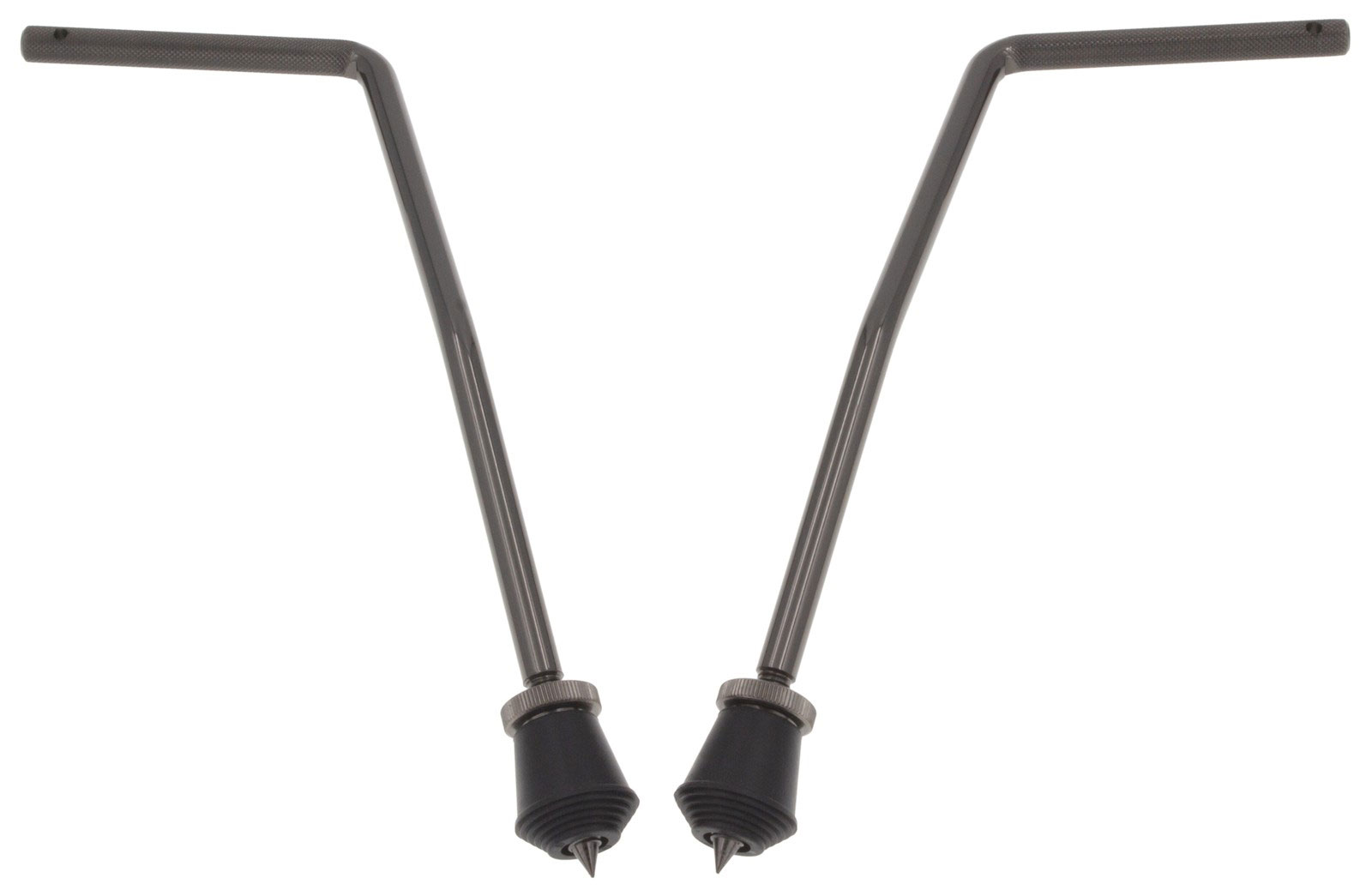 SPAREDRUM BDS7-105-BK CURVED BASS DRUM SPURS LEGS 10.5MM X2 BLACK