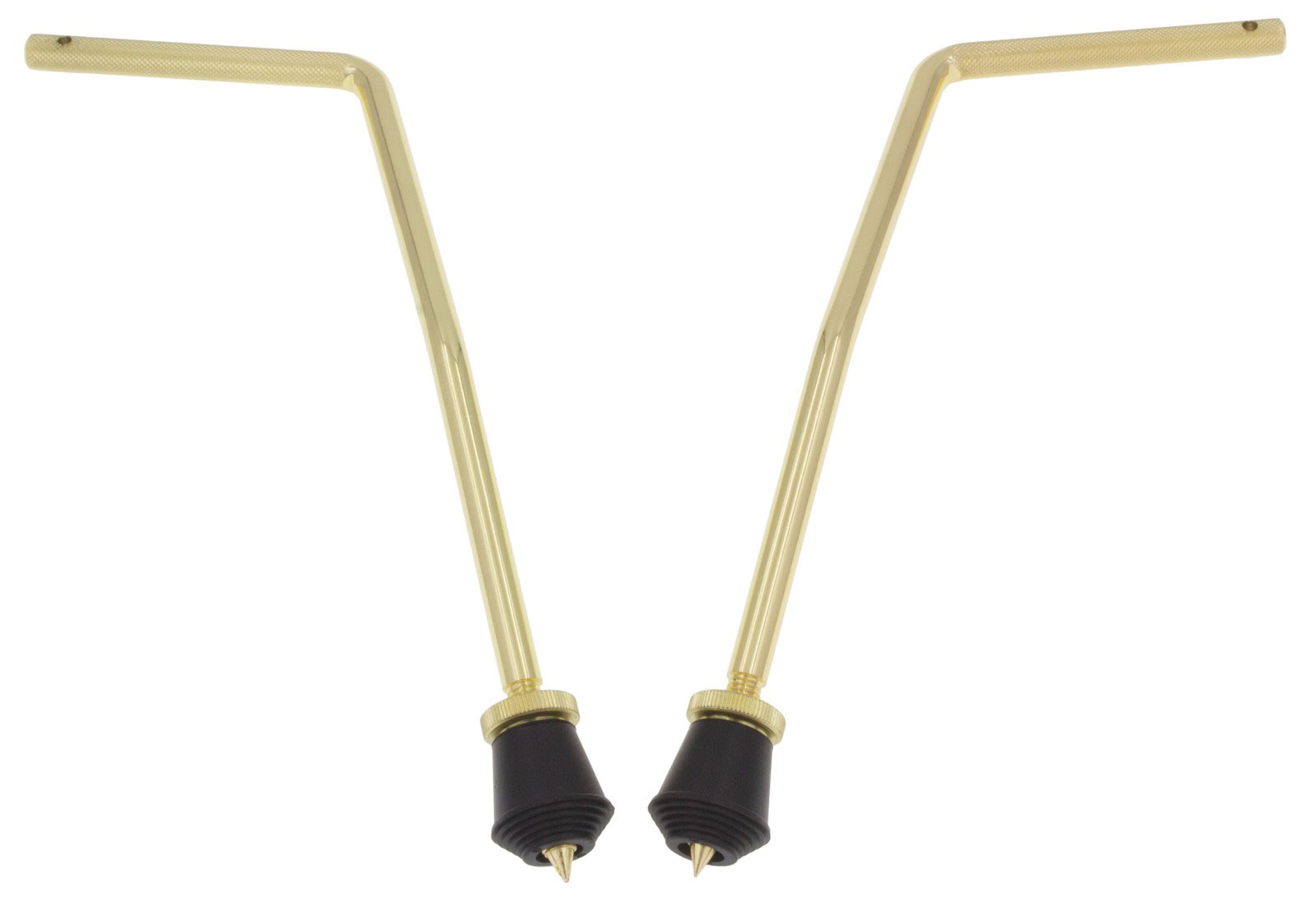 SPAREDRUM BDS7-105-BR CURVED BASS DRUM SPURS LEGS 10.5MM X2 BRASS