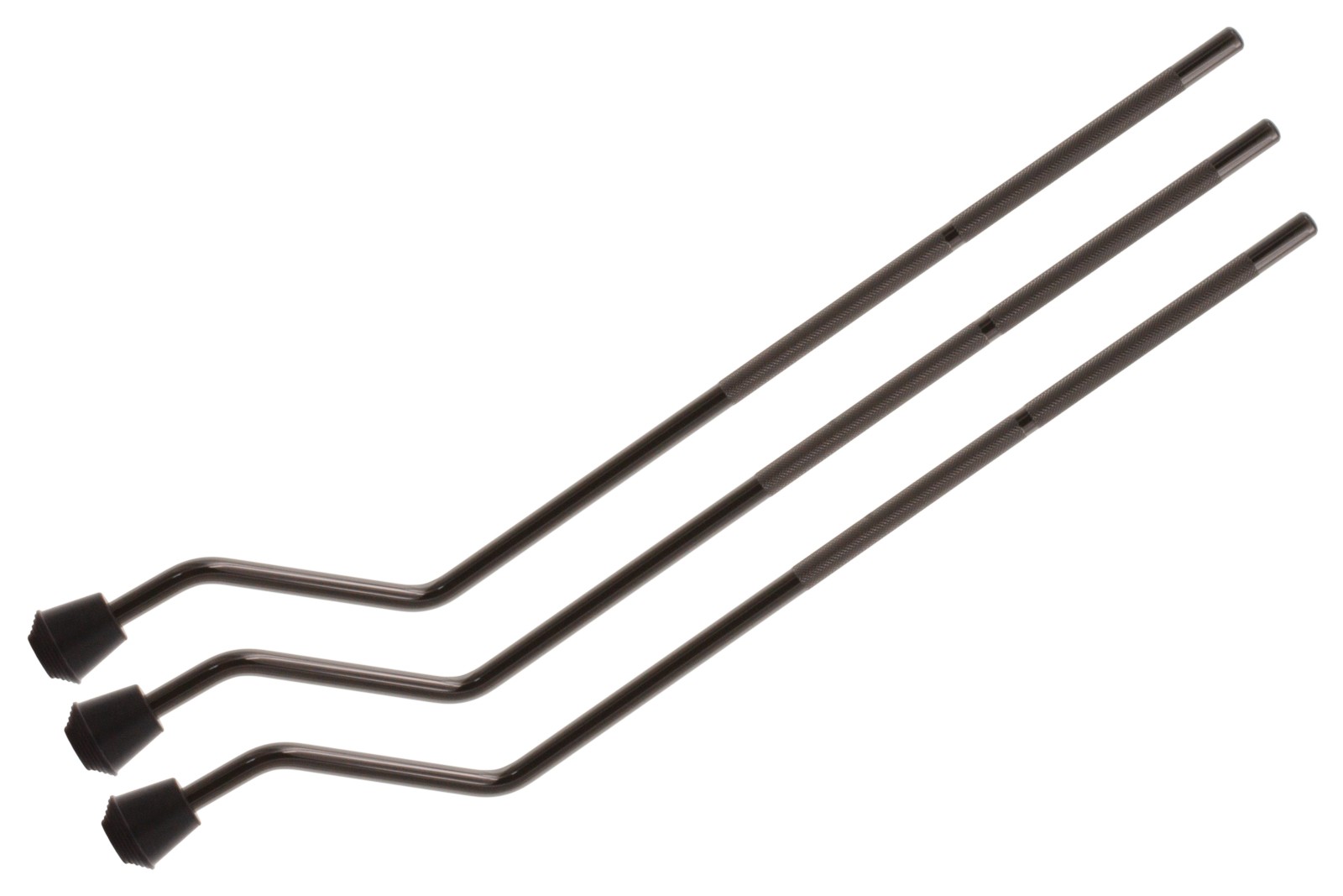 SPAREDRUM FTL1-540-105-Bk Pieds Tom Basse Noir 540mm (500mm Utile) - 10.5mm X3