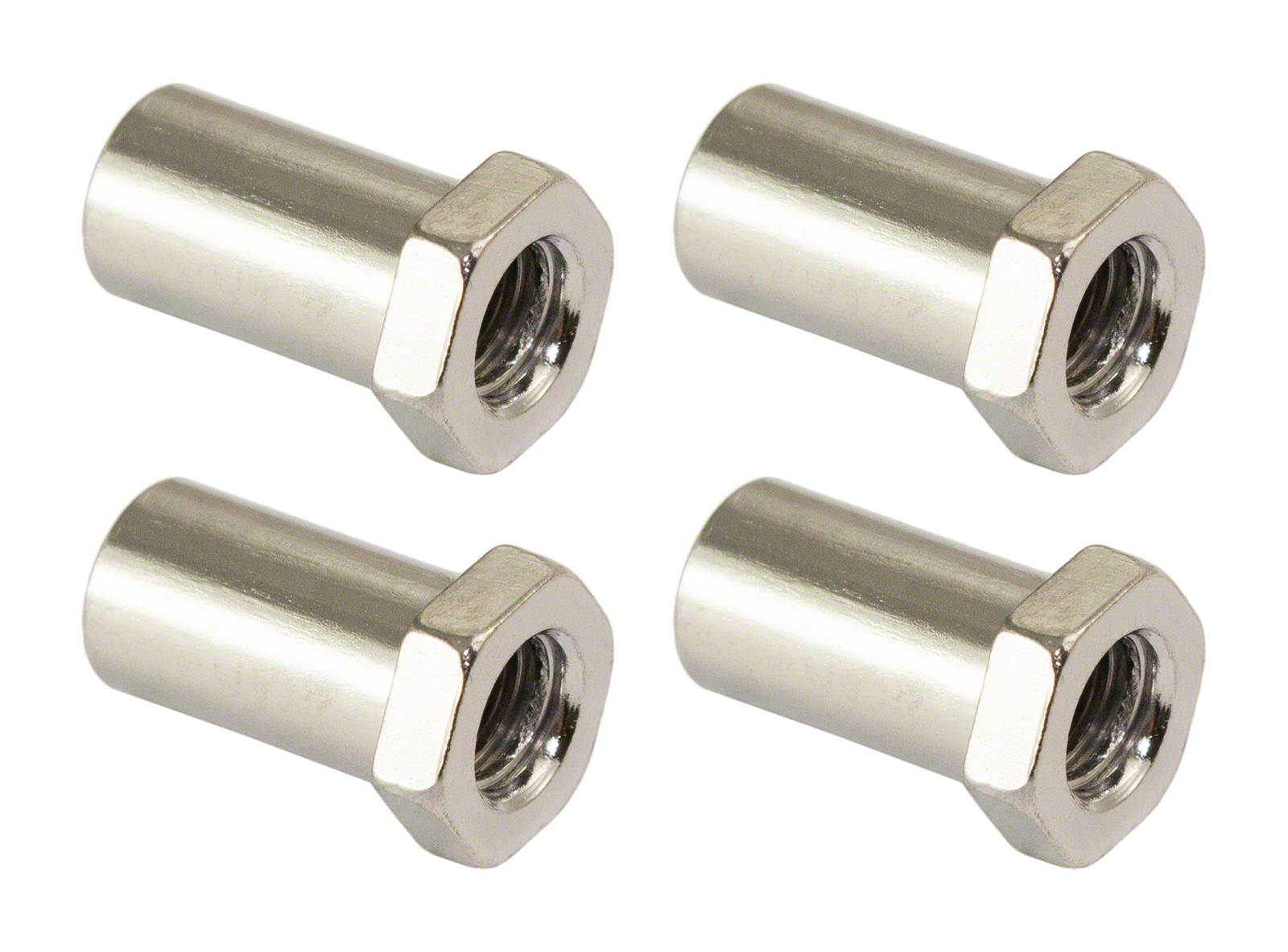 SPAREDRUM SN-HE-15B - SWIVEL NUT 15MM HEX HEAD - BRASS (X4)
