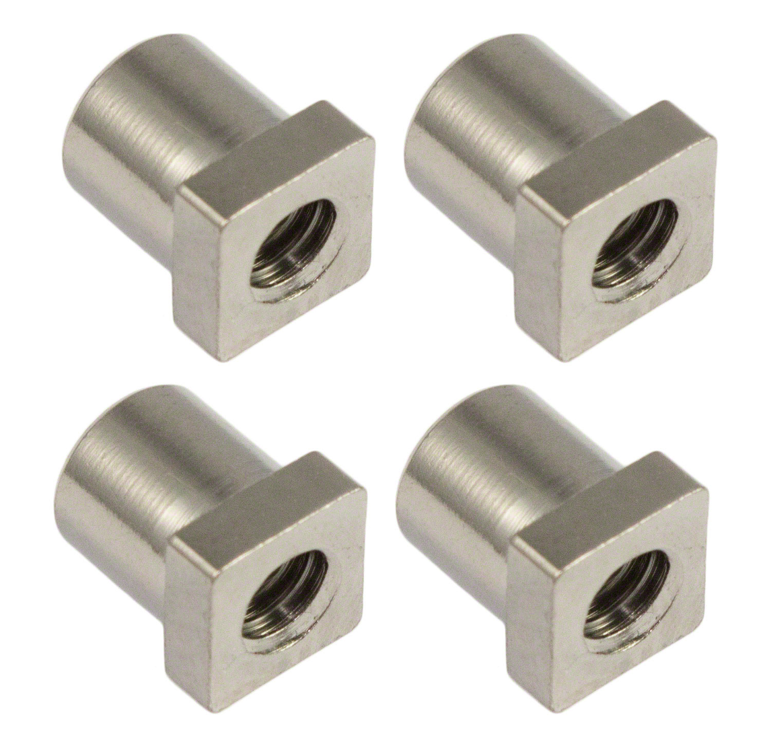 SPAREDRUM SN-SQ-10B - SWIVEL NUT 10MM SQUARE HEAD - BRASS (X4)