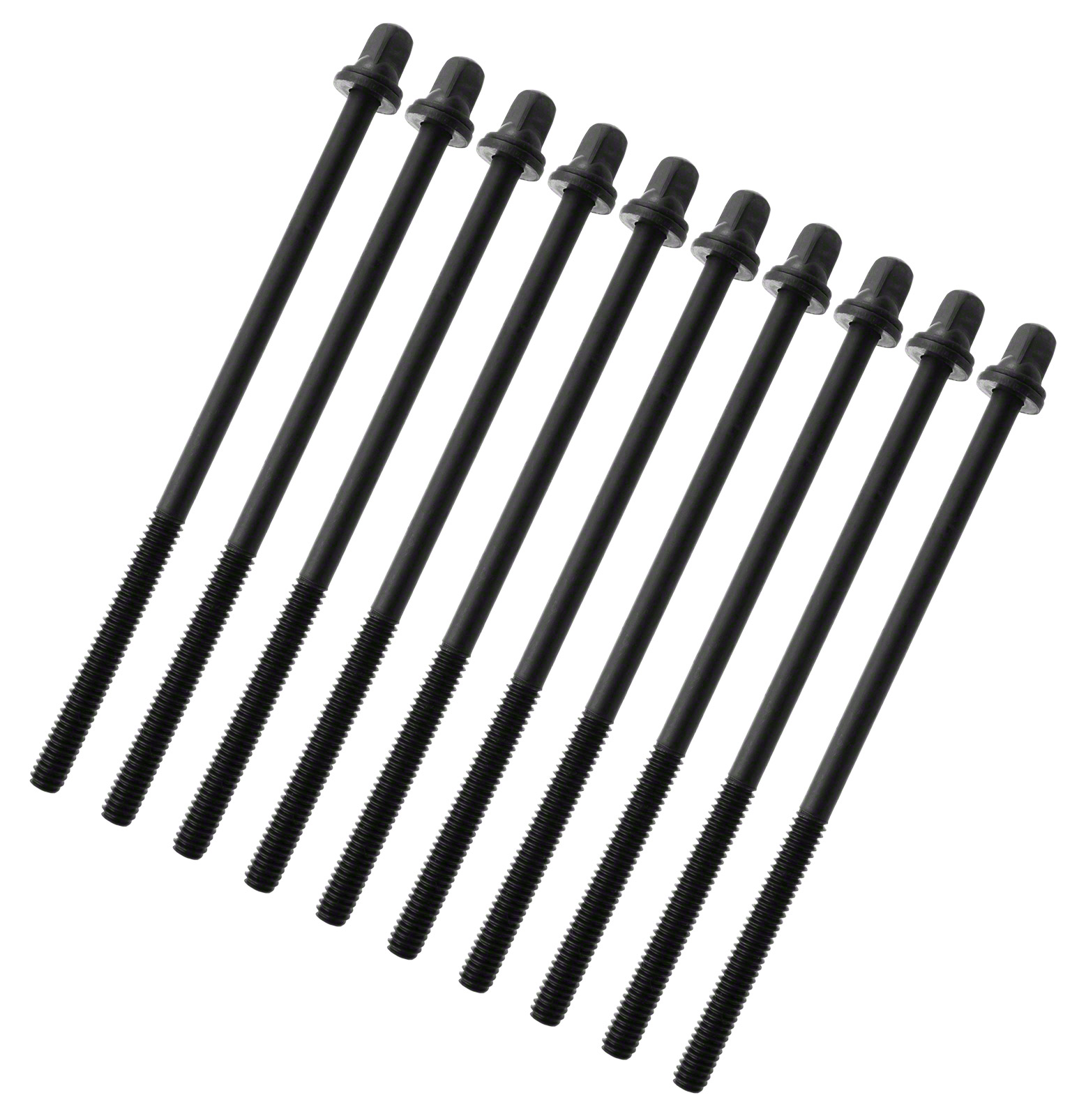 SPAREDRUM TRC-110W-BK - 110MM SCHWARZE SPANNSCHRAUBEN MIT WASHER - GEWINDE 7/32