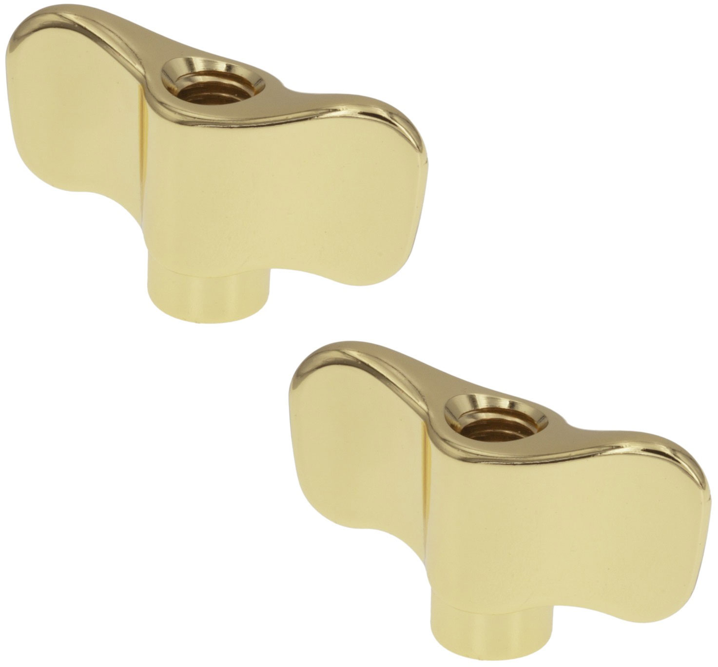 SPAREDRUM WN8-4 - Cymbal Wing Nut M8 (x2) - Brass