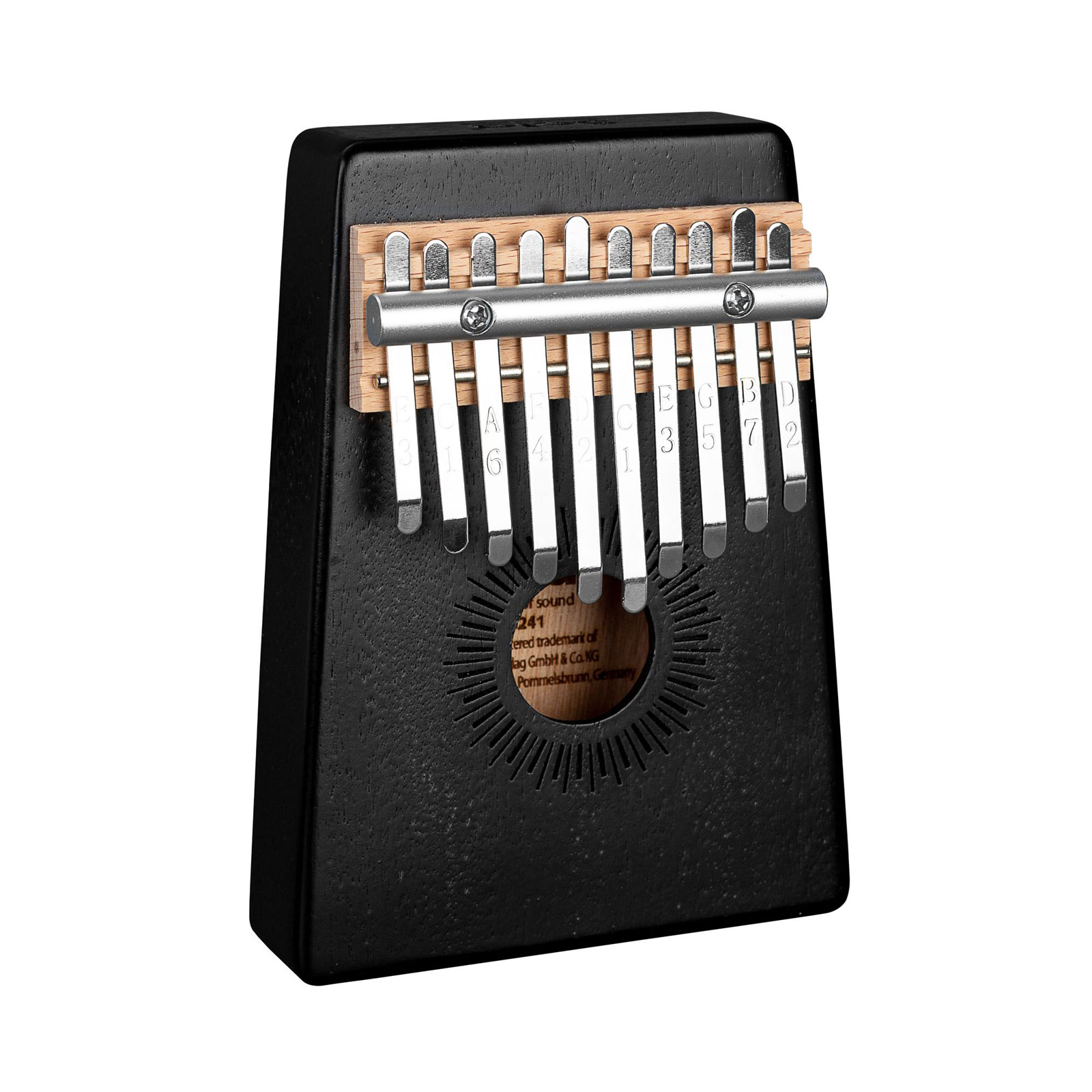 SELA PERCUSSION Kalimba Mahogany 10 Black Se 241