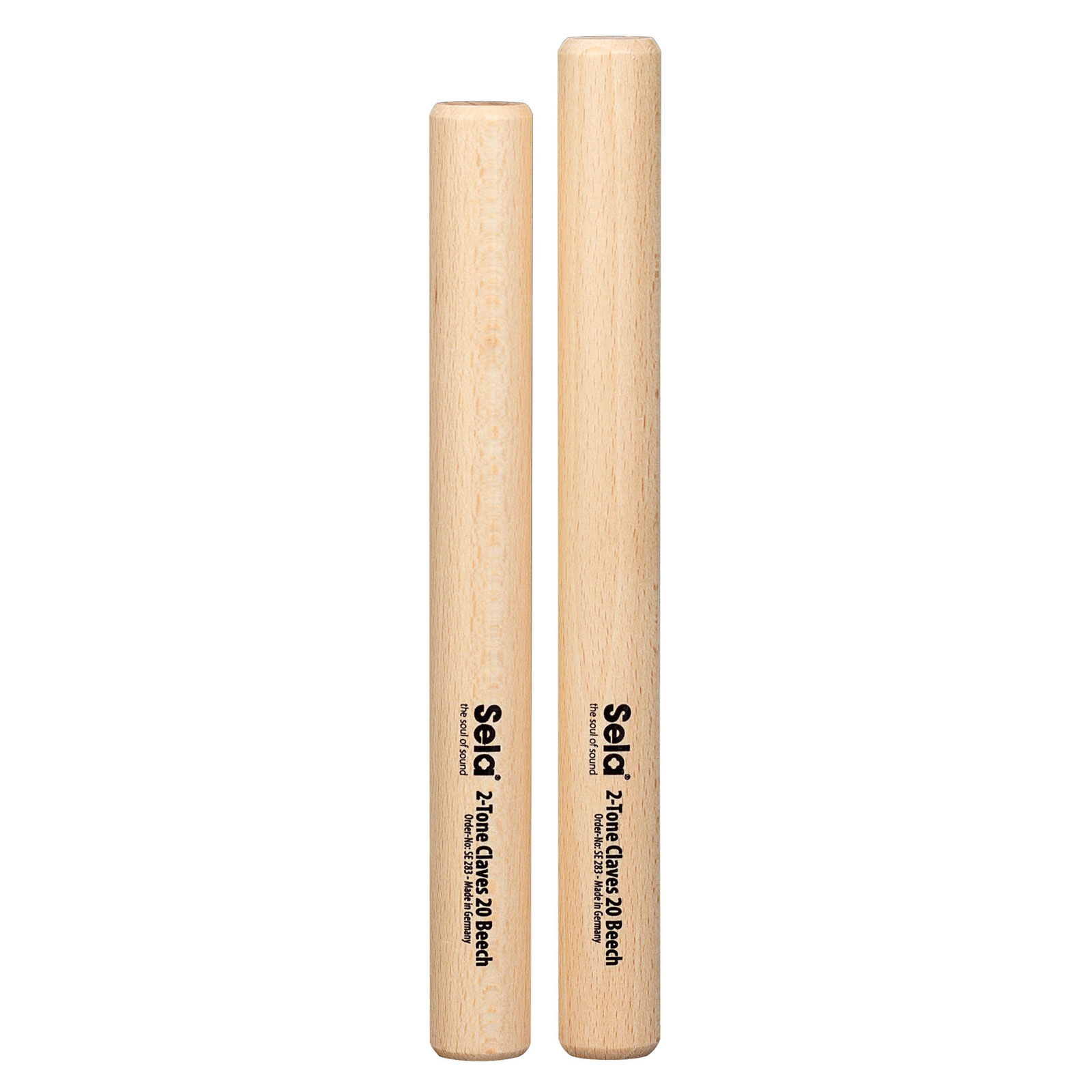 SELA PERCUSSION 2-TONE CLAVES 20 BEECH SE 283