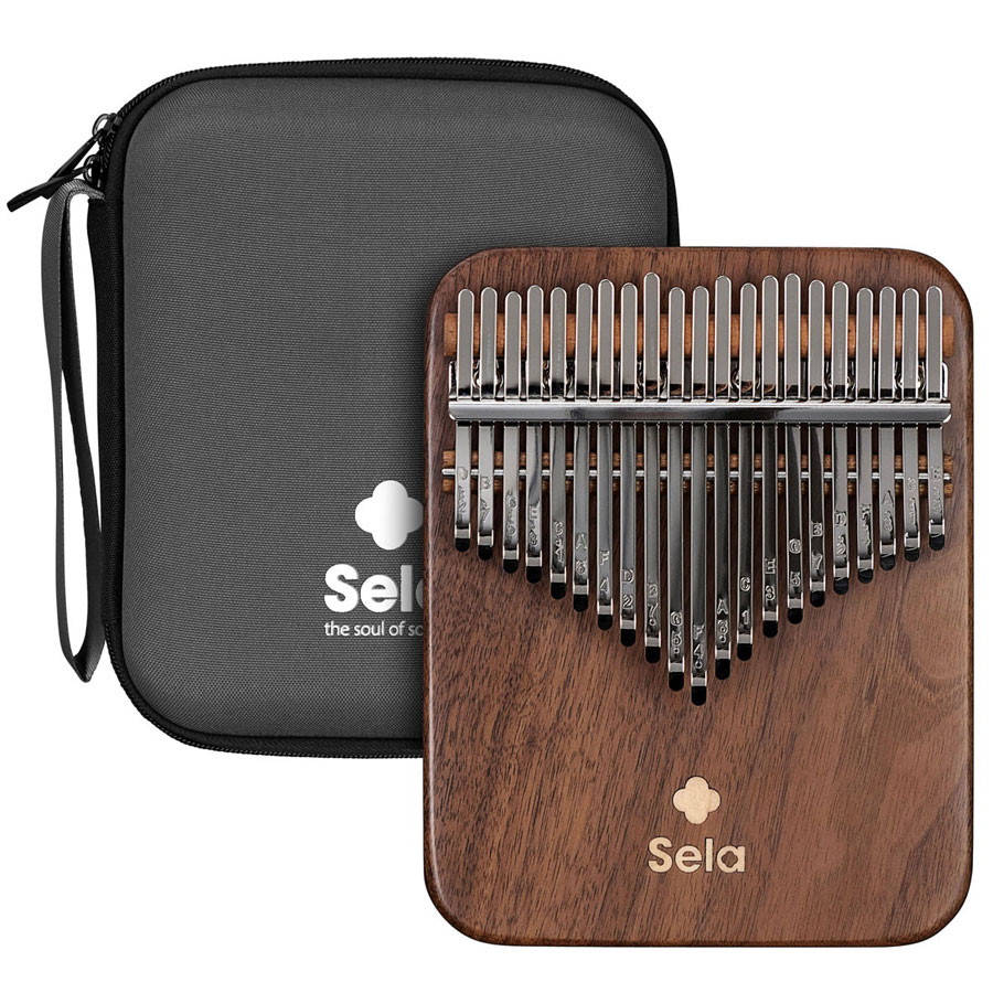 SELA PERCUSSION KALIMBA 21 SOLID WALNUT