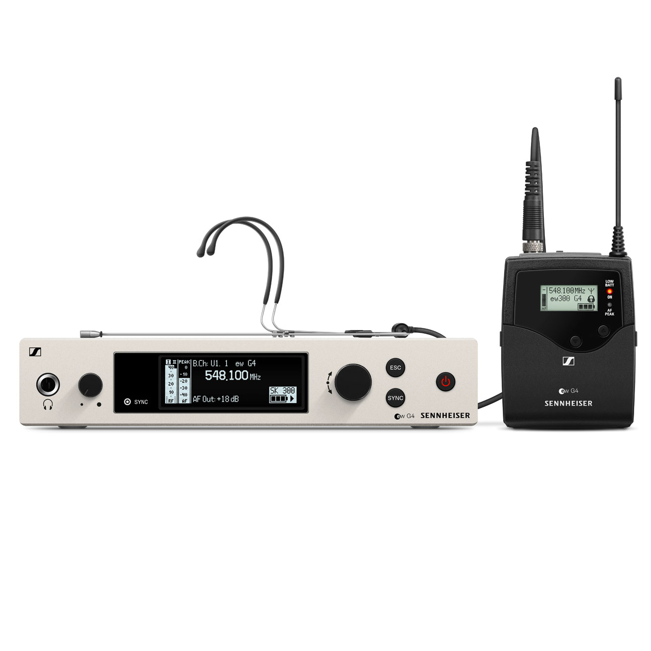 SENNHEISER Ew 300 G4-HEADMIC1-RC-aw+ (470 - 558 MHZ)