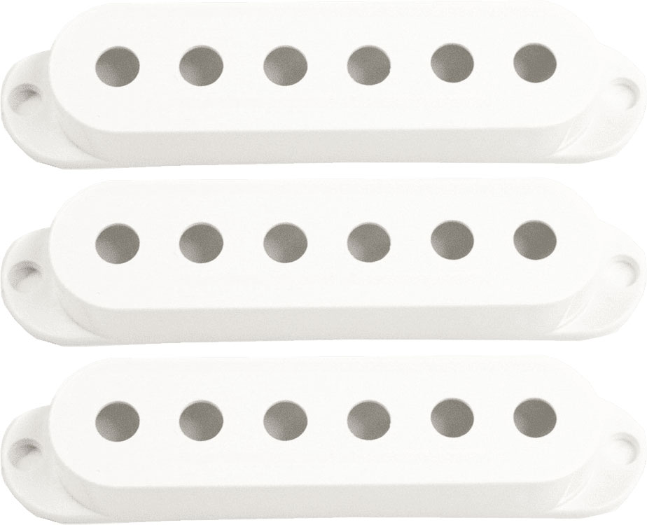SEYMOUR DUNCAN S-COVER-W-NOL - 3 X COVER S WHITE WITHOUT LOGO