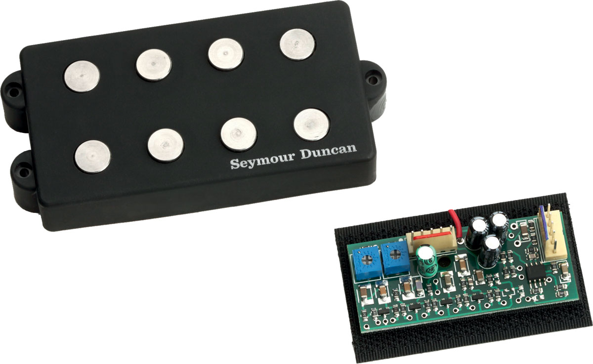 SEYMOUR DUNCAN SMB-4DS Music Man Ceramique Noir + Preamp STC-3M4