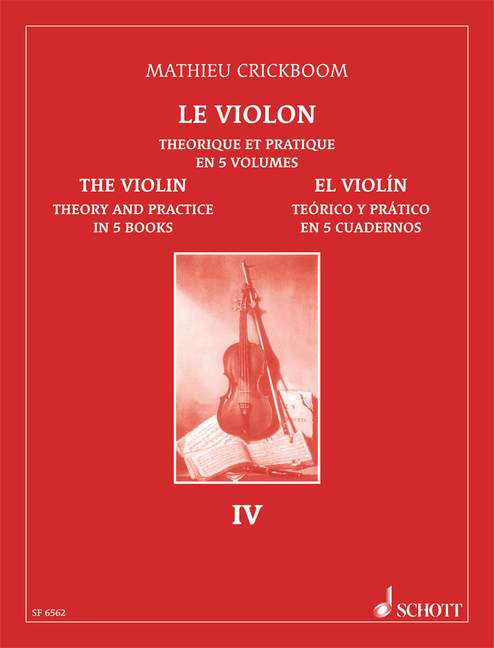 SCHOTT CRICKBOOM MATHIEU - THE VIOLIN VOL. 4 - VIOLIN