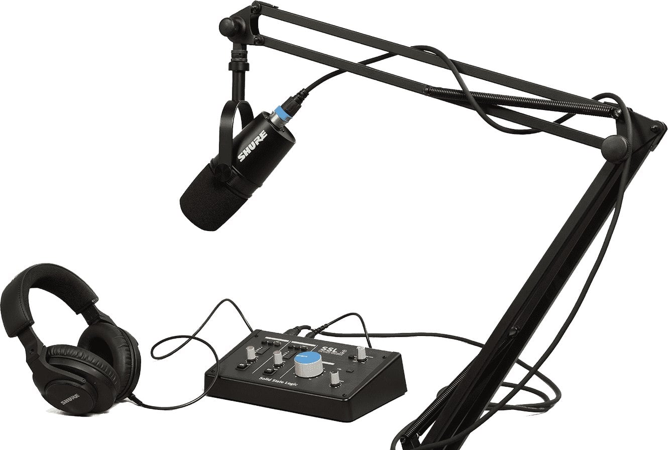 Micrófono para podcast shure MV7x