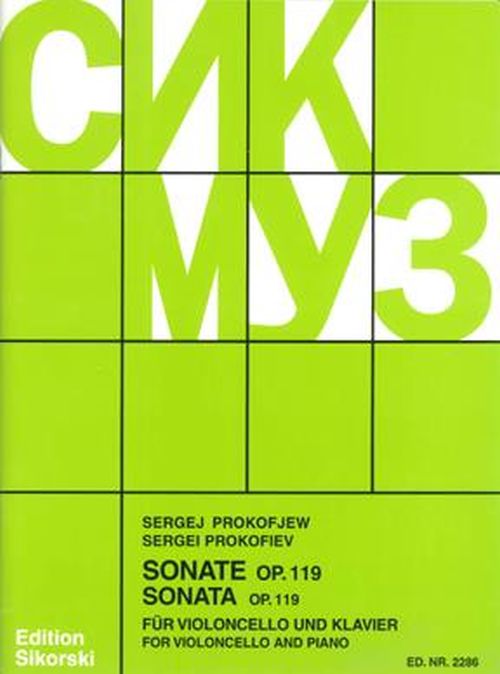 SIKORSKI Prokofiev S. - Sonate Op.119 - Violoncelle & Piano