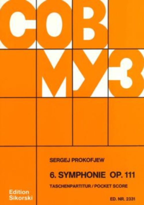 SIKORSKI PROKOFIEV S. - SYMPHONIE N° 6 OP. 111 - CONDUCTEUR