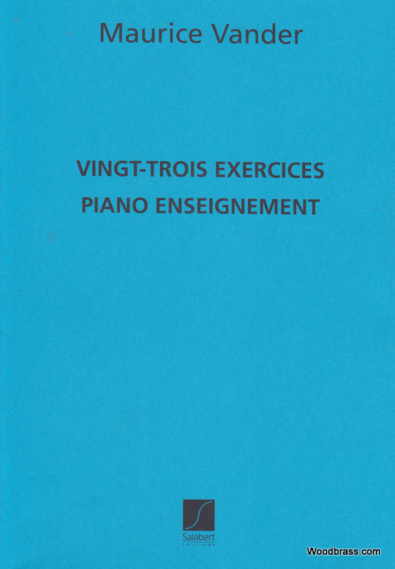 SALABERT Vander Maurice - 23 Exercices - Piano