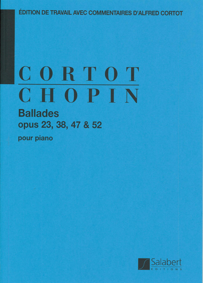 SALABERT CHOPIN F. - BALLADES - PIANO