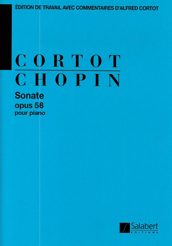 SALABERT CHOPIN F. - SONATE OP. 58 - PIANO