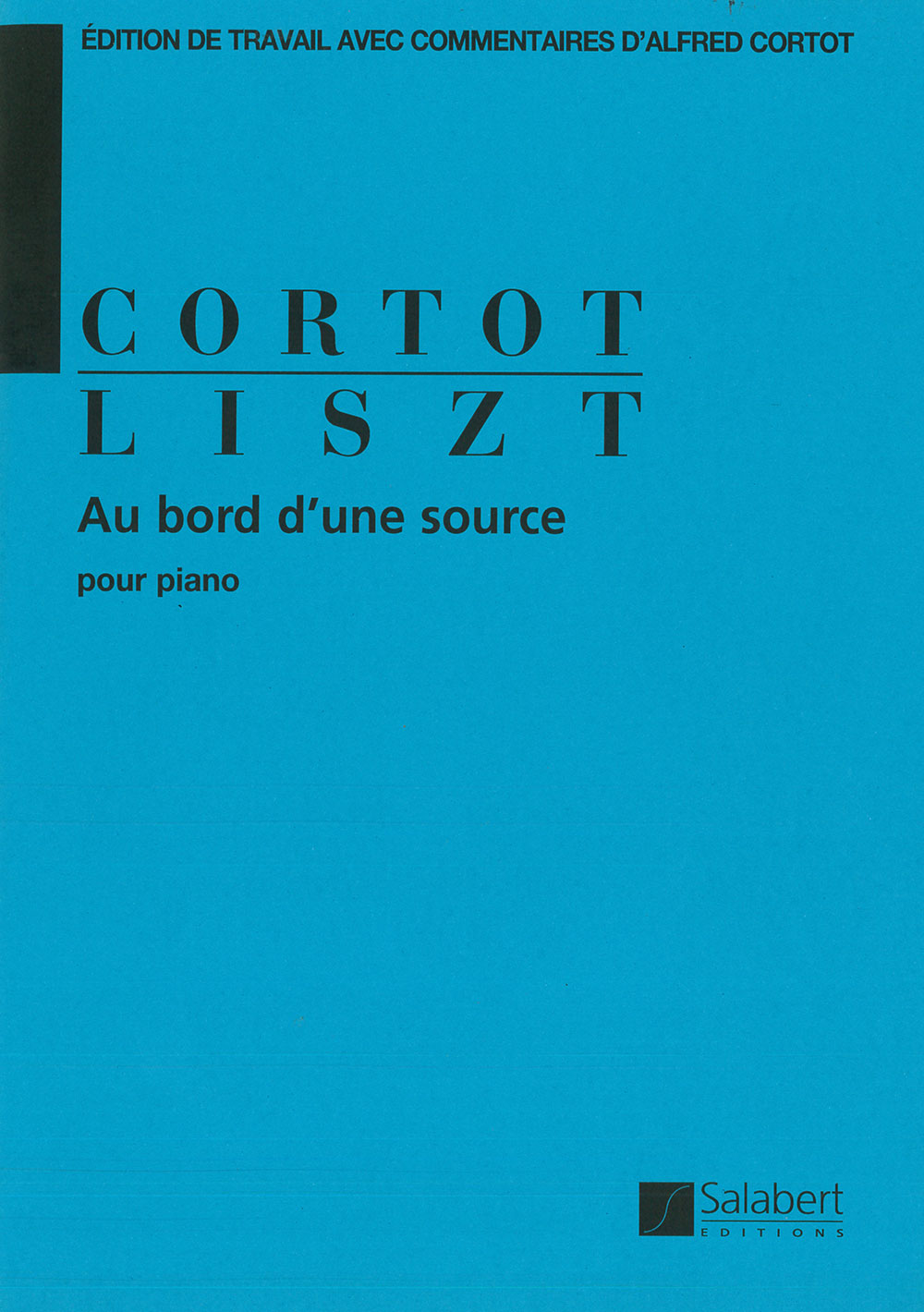 SALABERT LISZT F. - AU BORD D'UNE SOURCE - PIANO