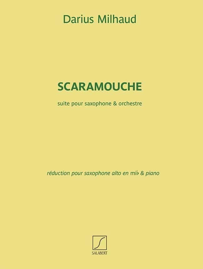 FENTONE MUSIC MILHAUD D. - SCARAMOUCHE - SAX ALTO ET PIANO 