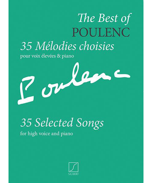 EDITION MAX ESCHIG Poulenc F. - 35 Melodies Choisies Pour Voix Elevees & Piano