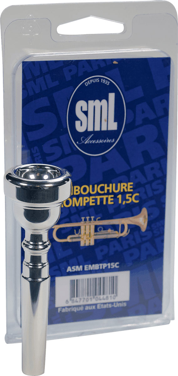 SML PARIS EMBOUCHURE TROMPETTE ARGENTEE 1.5C