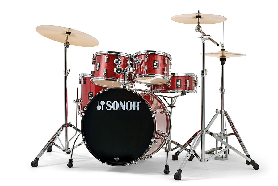 SONOR Aqx Studio Cymbal Set Red Moon Sparkle