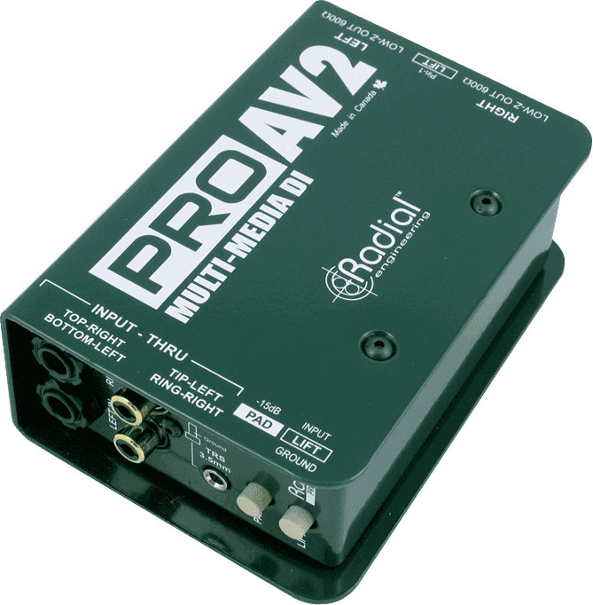 RADIAL Pro AV2 Di - Passive Multimedia Stereo - Stock B