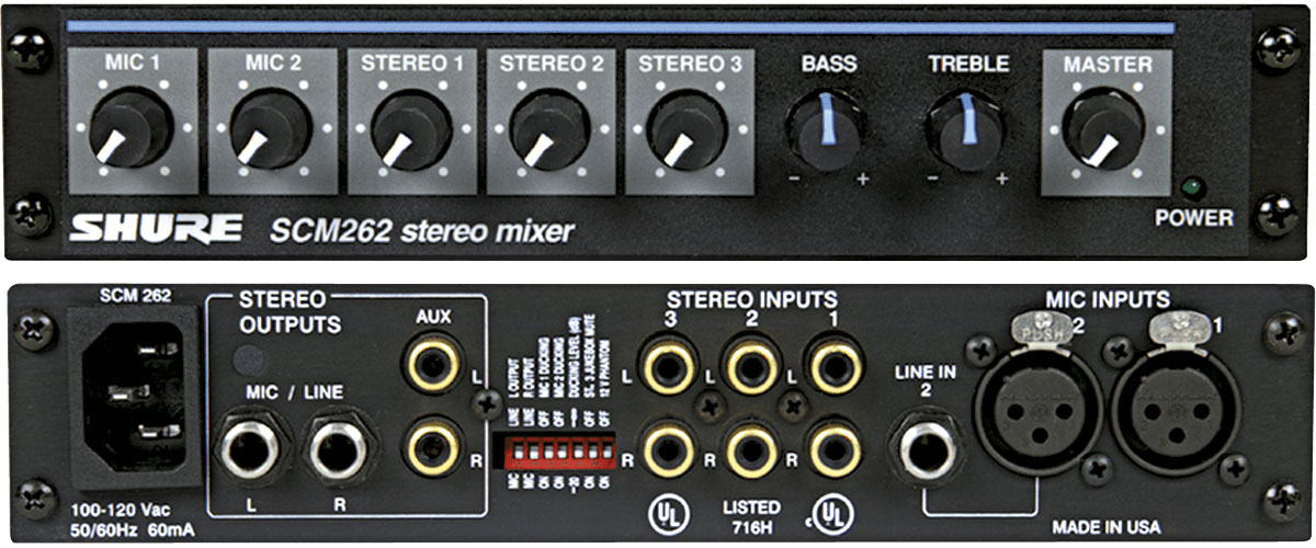 SHURE INSTALLATION Installation SCM262e