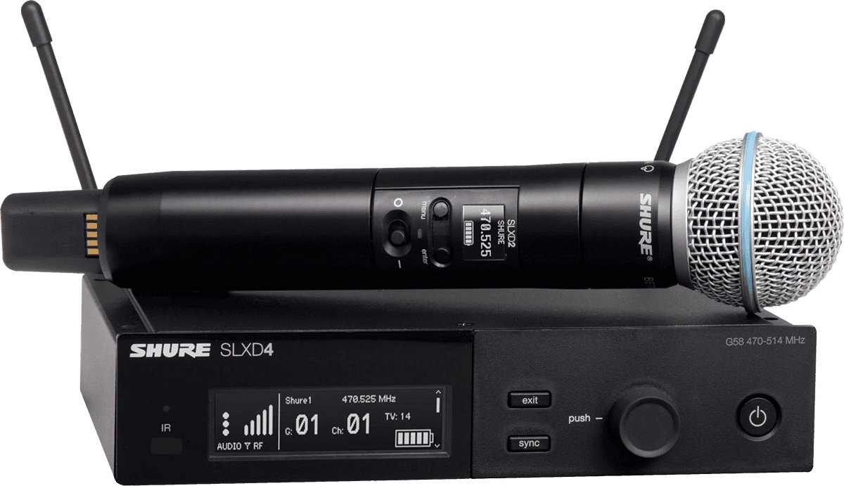 SHURE SLXD24E-B58-G59 COMPLETE SYSTEM HAND BETA58
