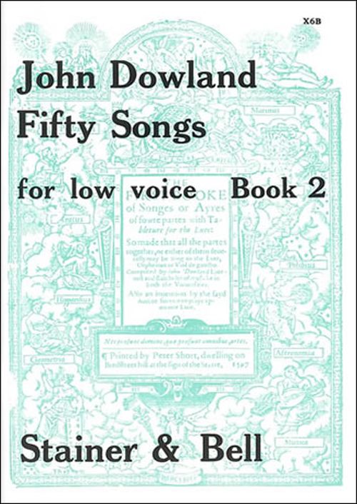 STAINER AND BELL DOWLAND JOHN - 50 SONGS VOL.2 - LOW VOICE & PIANO 