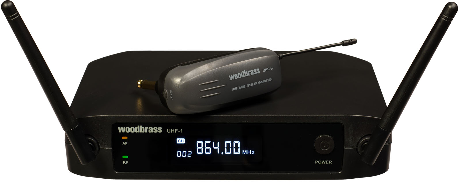 WOODBRASS Sistema de guitarra sem fios UHF-1G-F1 (F1: 863 MHZ)