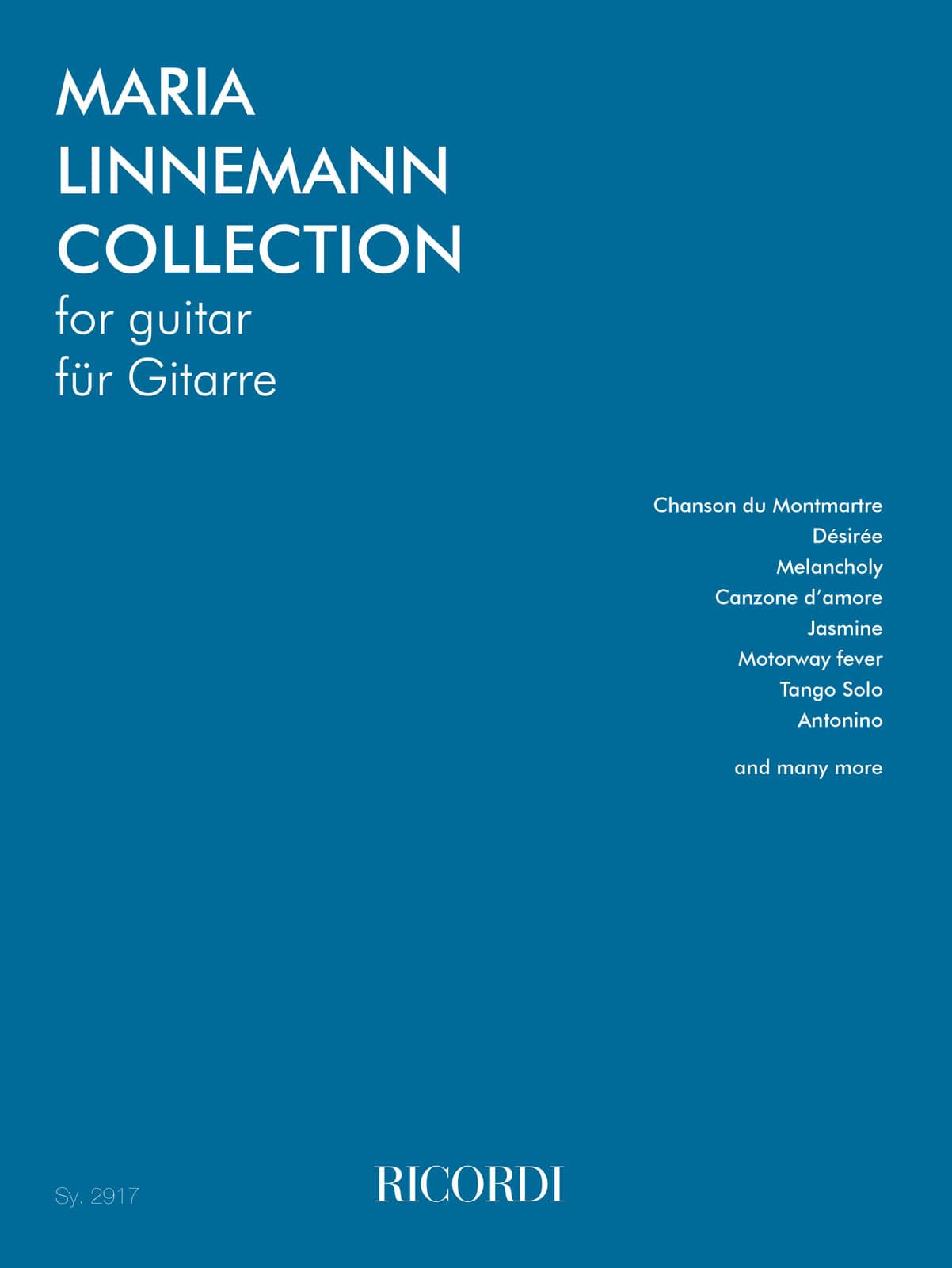 RICORDI THE MARIA LINNEMANN COLLECTION - GUITARE 