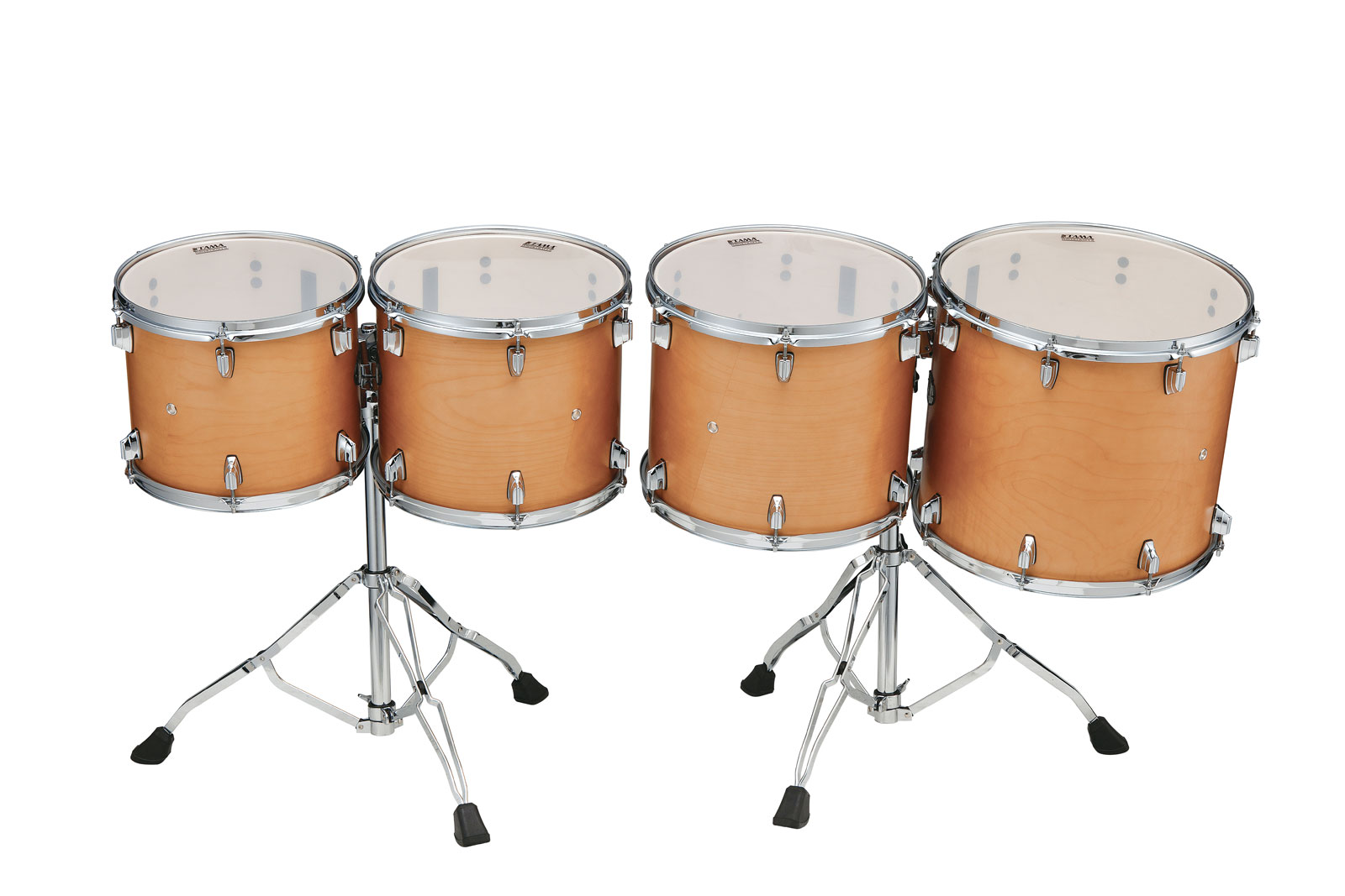 TAMA HIGH-PITCHED 4PC CONCERT TOM SET VINTAGE ANTIQUE MAPLE