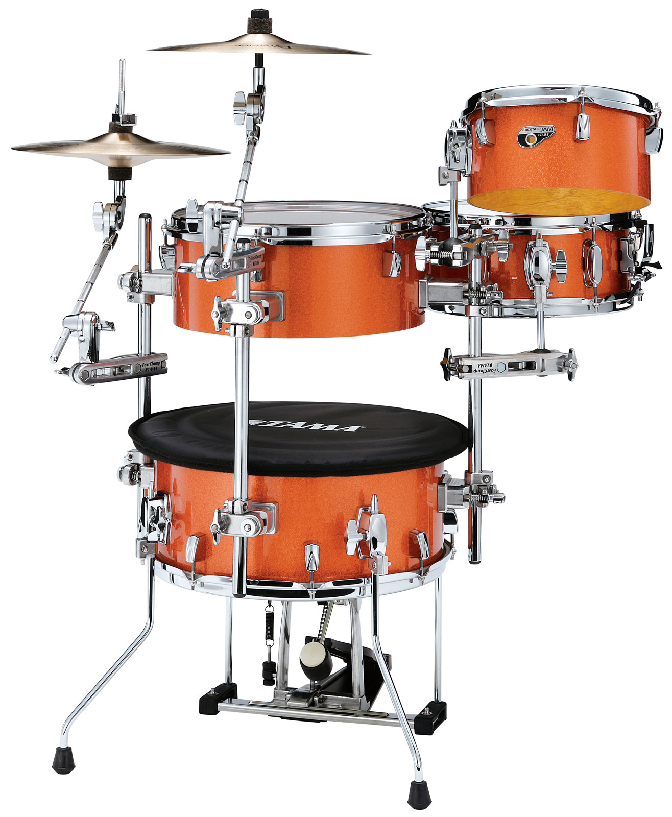 TAMA CJB46C-BOS - COCKTAIL-JAM + MCAX5366 BRIGHT ORANGE SPARKLE