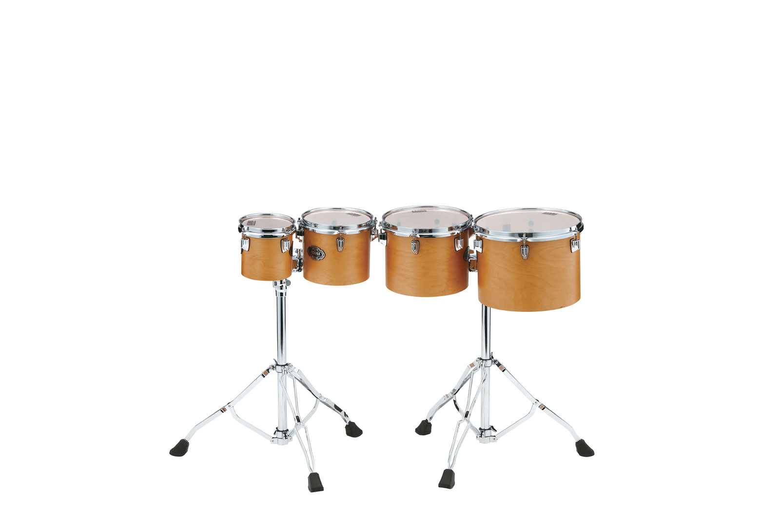 TAMA HIGH-PITCHED 4PC SINGLE HEAD CONCERT TOM SET VINTAGE ANTIQUE MAPLE