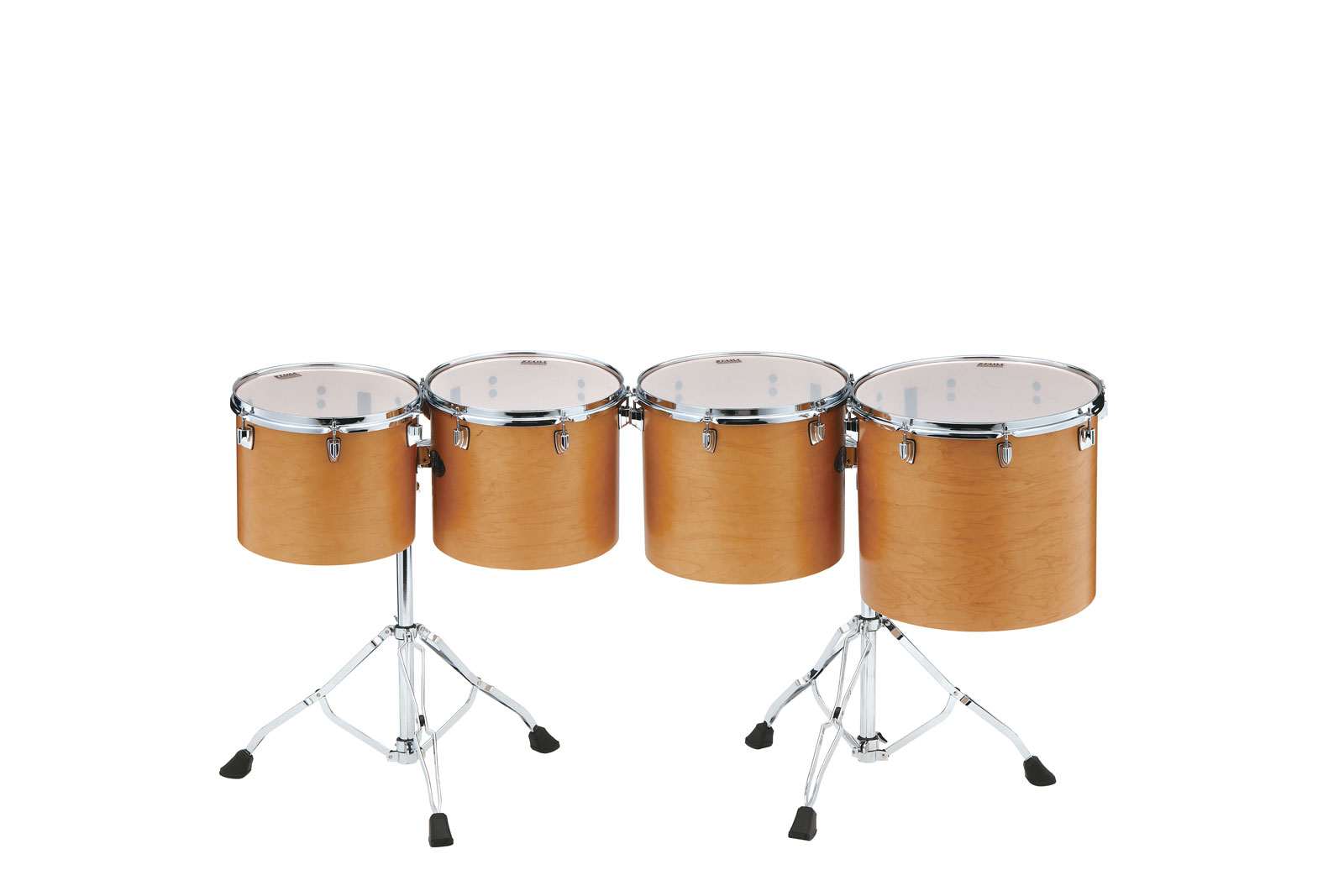 TAMA LOW-PITCHED 4PC SINGLE HEAD CONCERT TOM SET VINTAGE ANTIQUE MAPLE