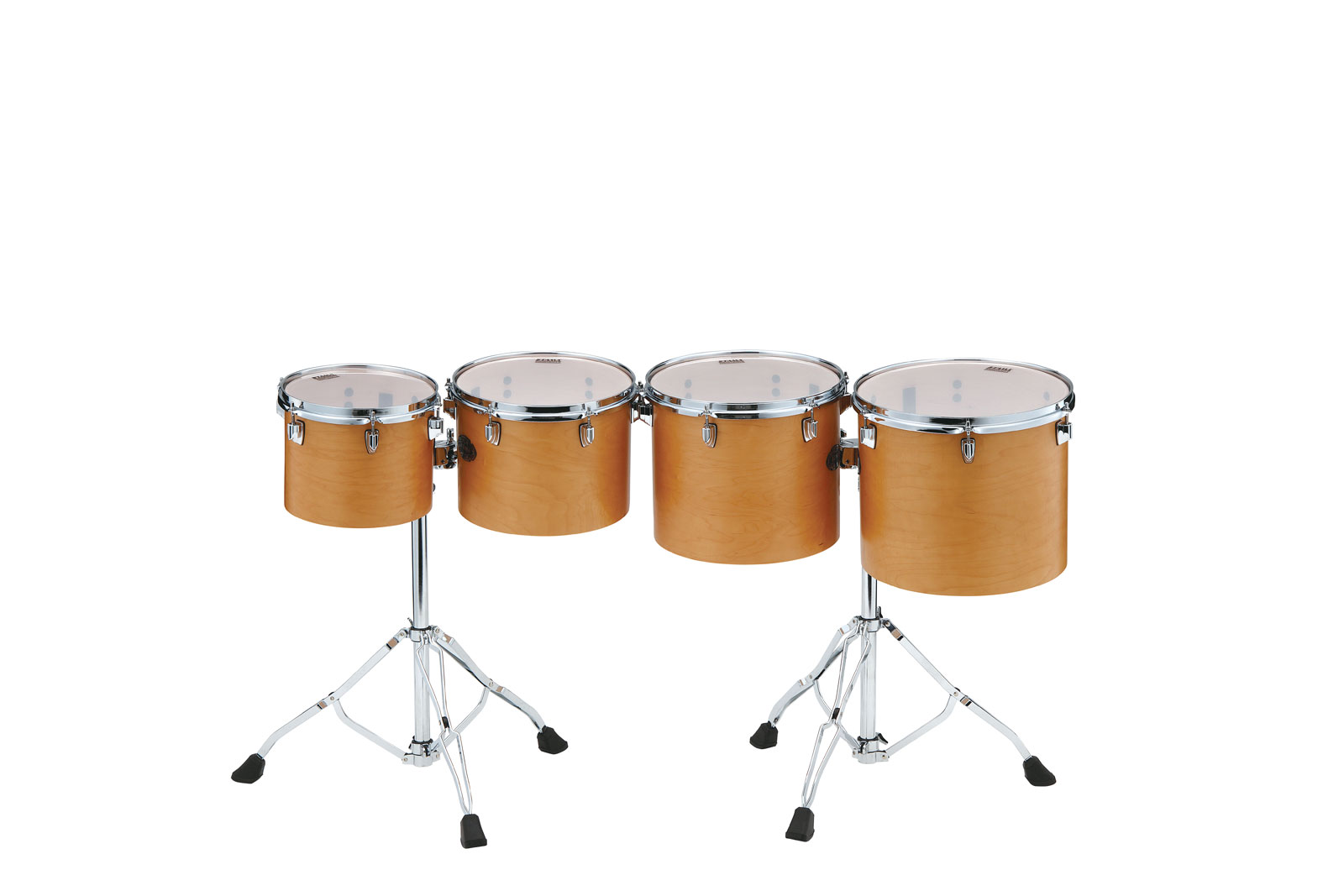 TAMA MID-PITCHED 4PC SINGLE HEAD CONCERT TOM SET VINTAGE ANTIQUE MAPLE