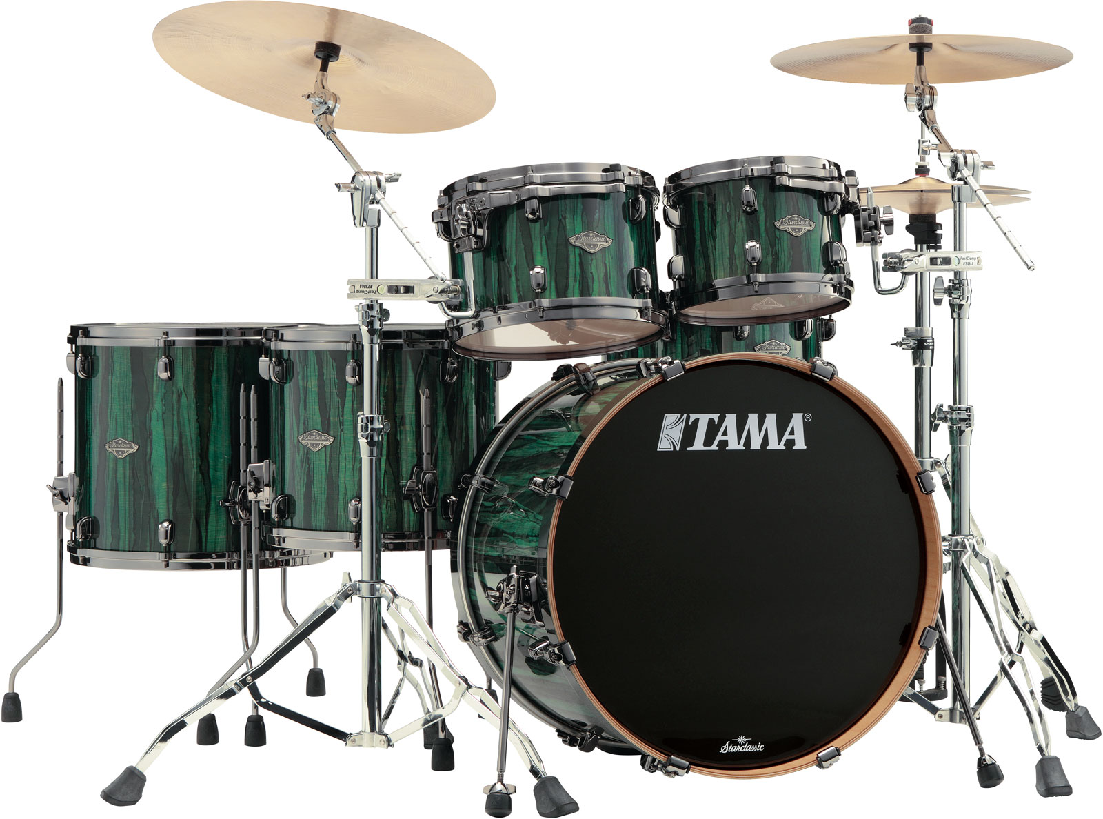 TAMA Starclassic Performer Kits MBS52RZBNS-GGA Studio 22 GREEN GROVE AURORA