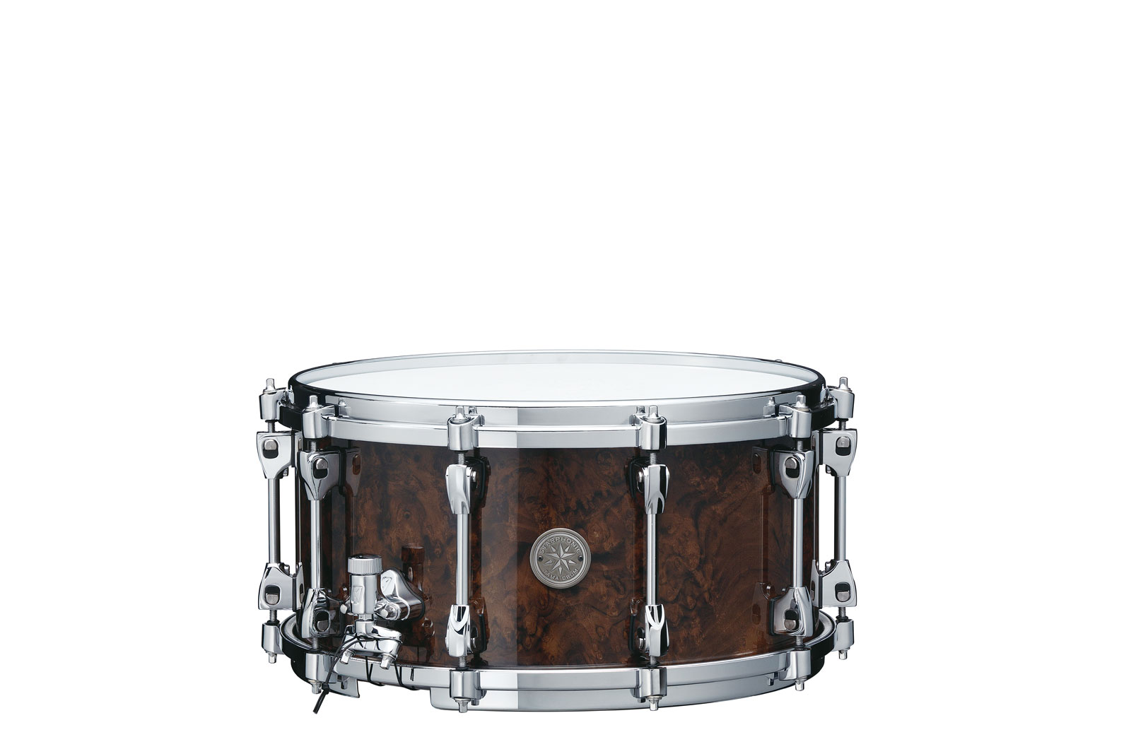 TAMA Starphonic Walnut 14X7 Snare Drum Gloss Black Walnut Burl