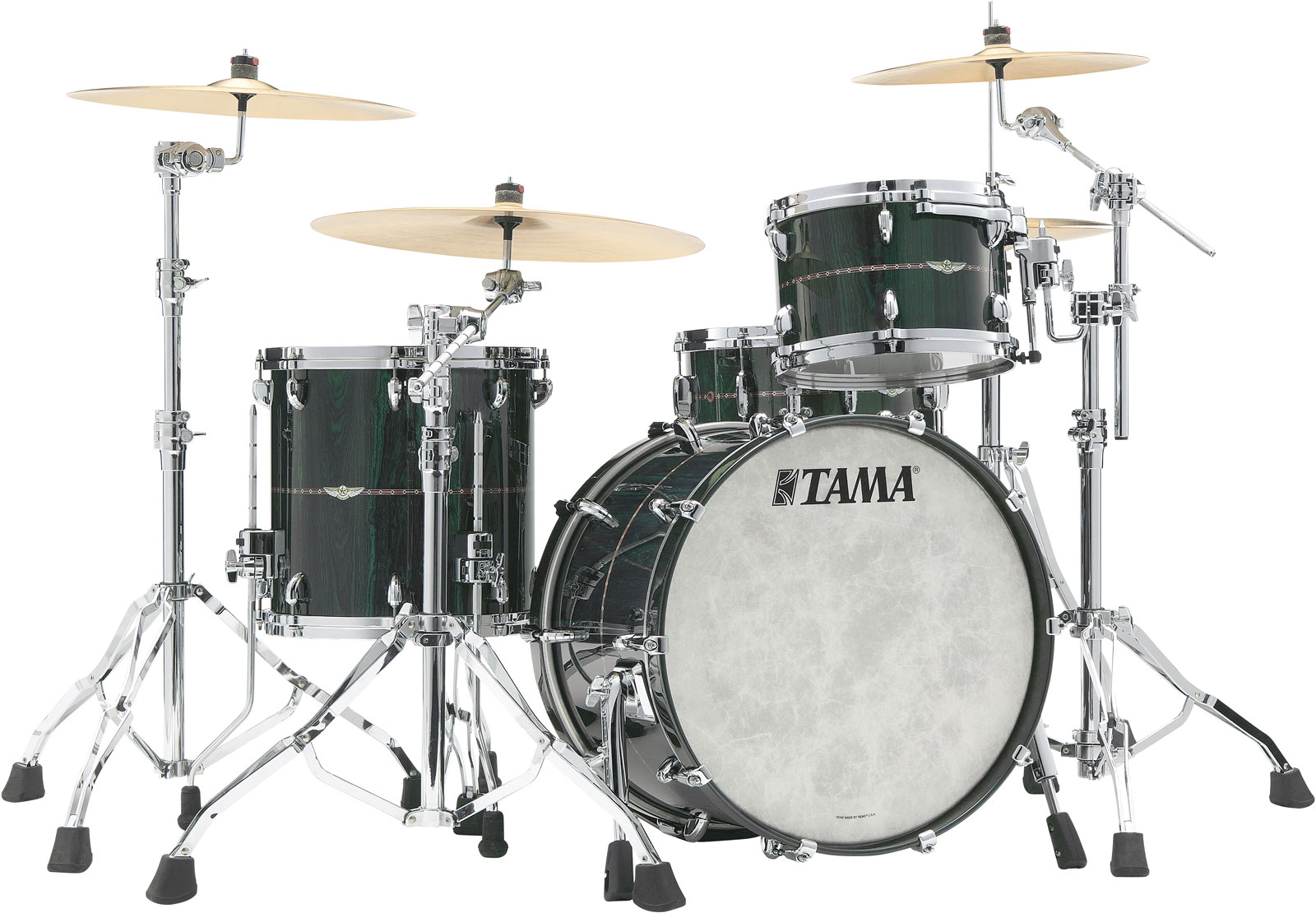 TAMA STAR BUBINGA FUSION 20 DARK GREEN CORDIA