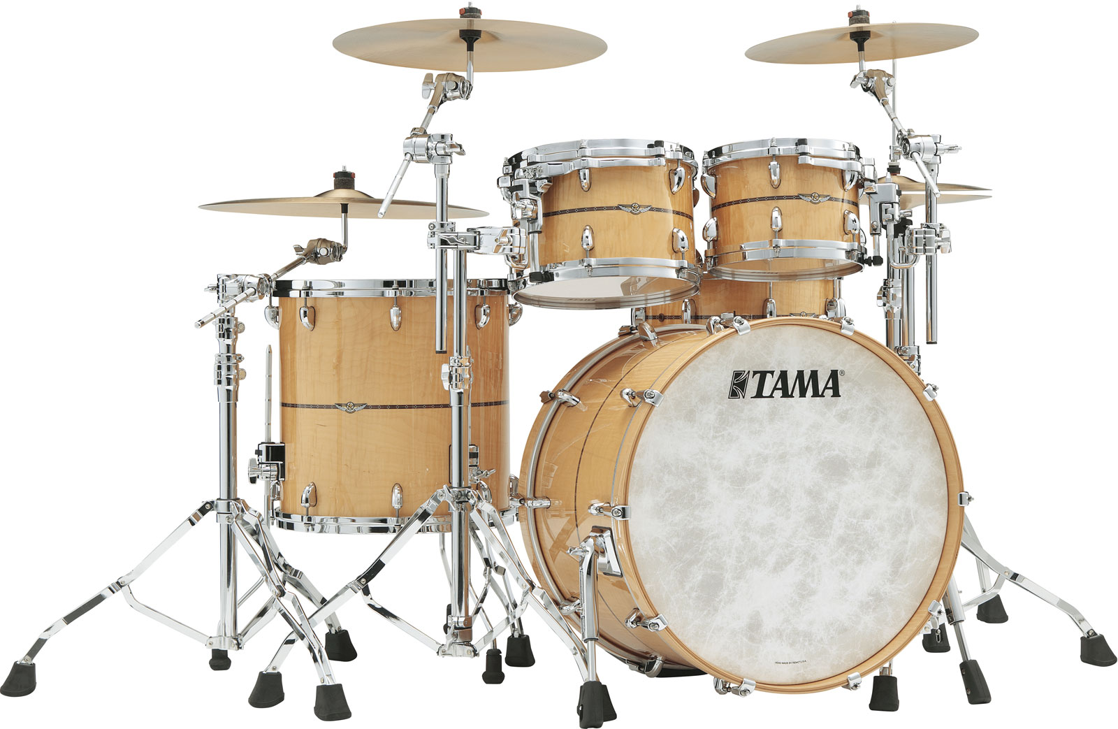 TAMA STAR MAPLE STAGE 22 GLOSS NATURAL CURLY MAPLE