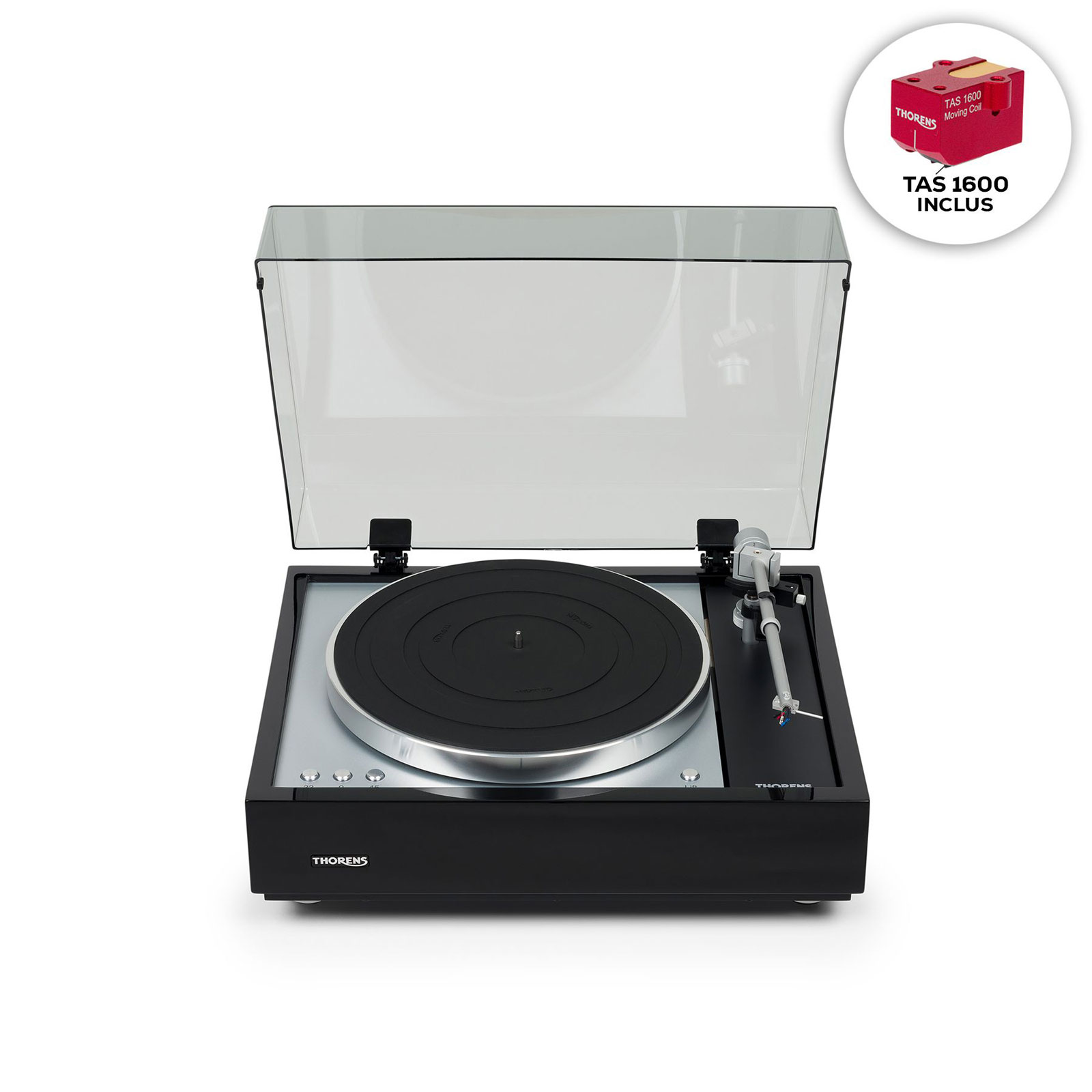 THORENS TD 1601 Noir Inclus Tas 1600