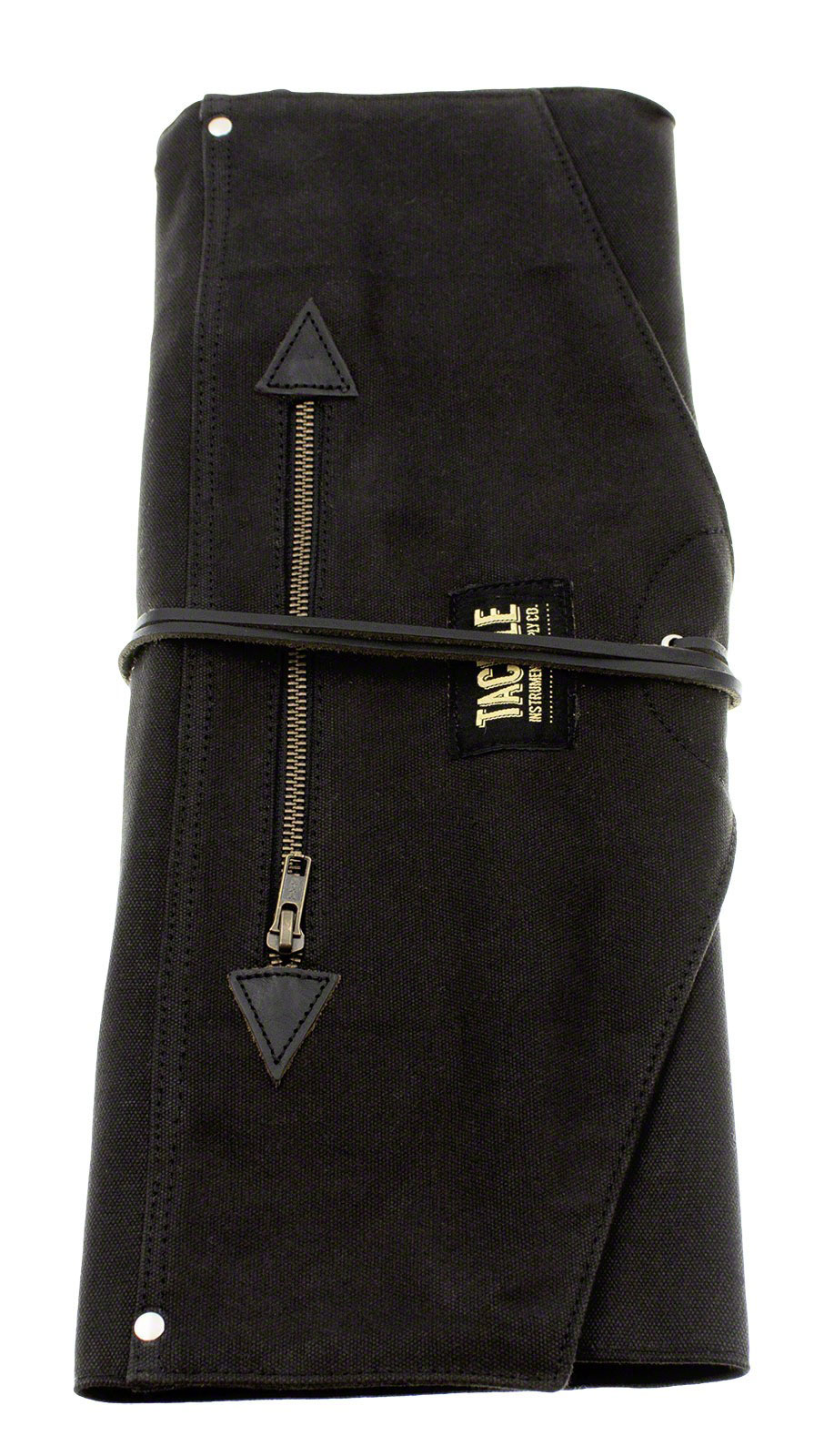 TACKLE INSTRUMENTS WAX CANVAS ROLL-UP STICK CASE - BLACK