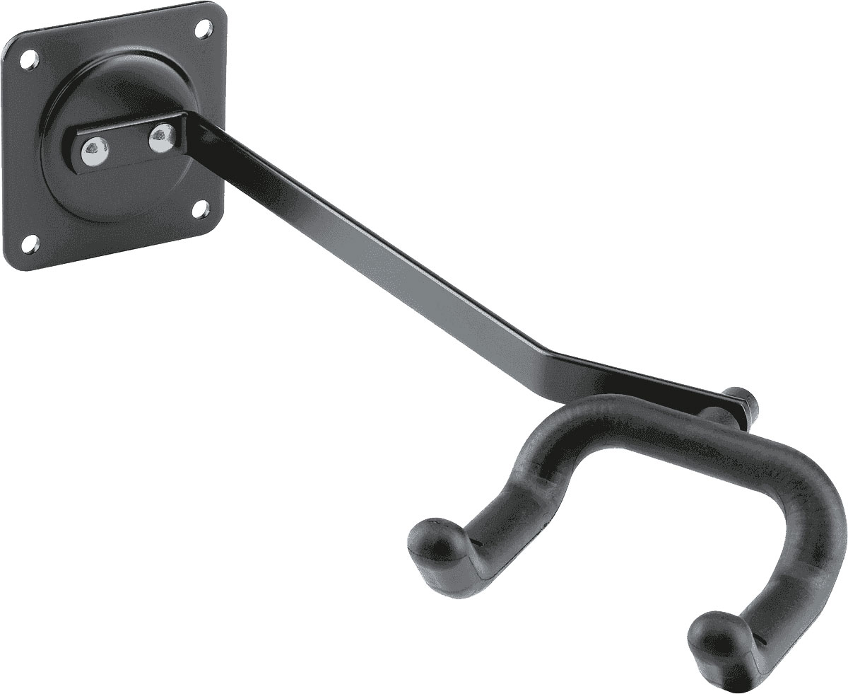 K&M Guitar Wall Mount Black - 16235