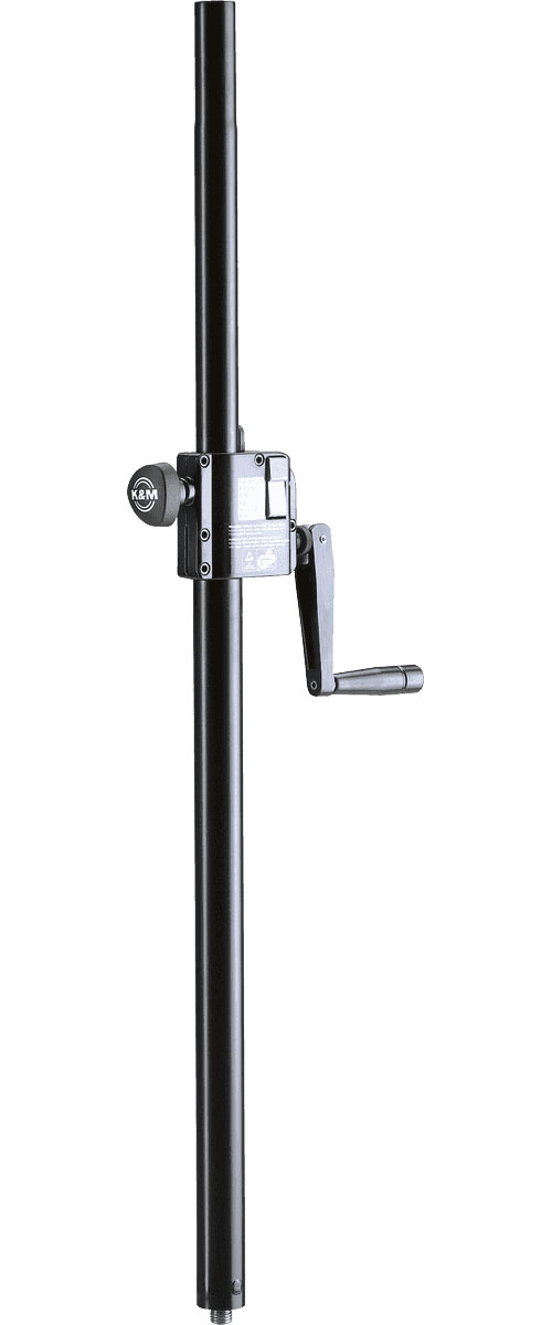 K&M 21339-000-55 BLACK DISTANCE ROD WITH HAND CRANK - B Stock