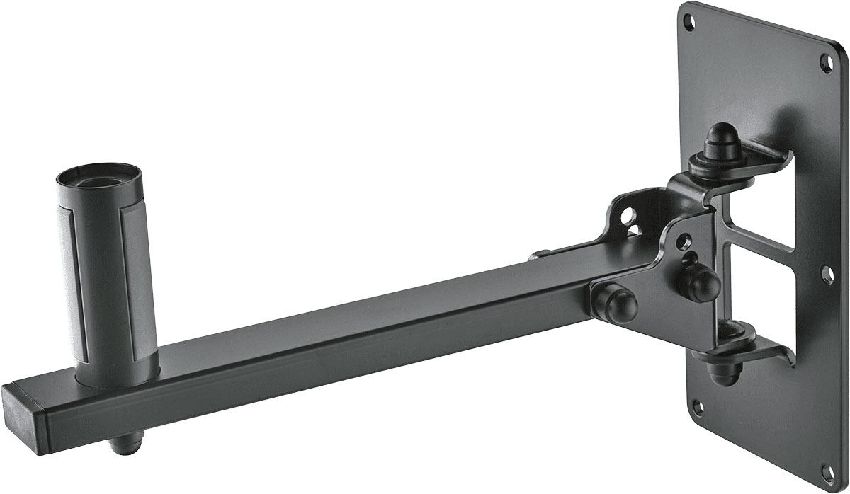 K&M SPEAKER WALL MOUNT BLACK; W. EXPANDING MANDREL