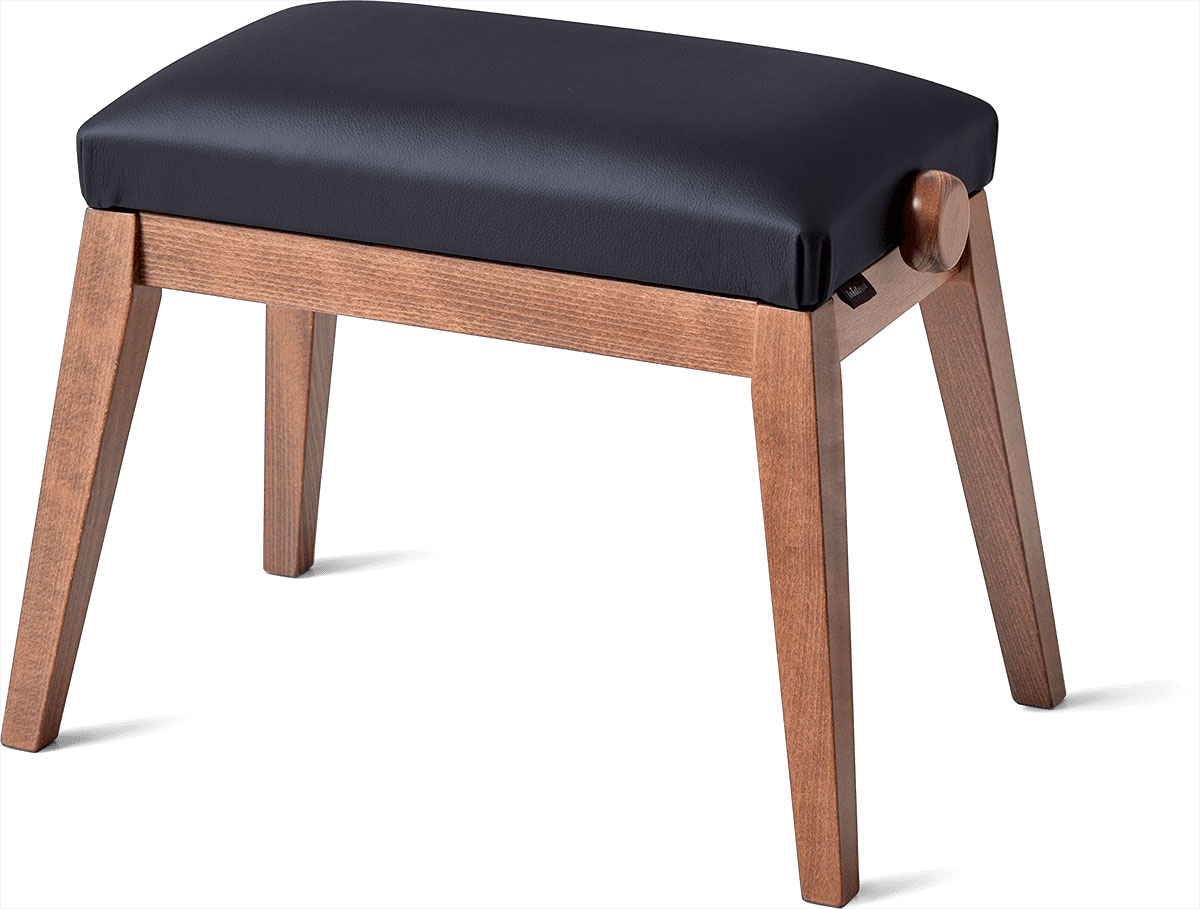 K&M PIANO BENCH WALNUT - BLACK SEAT K&M 13940