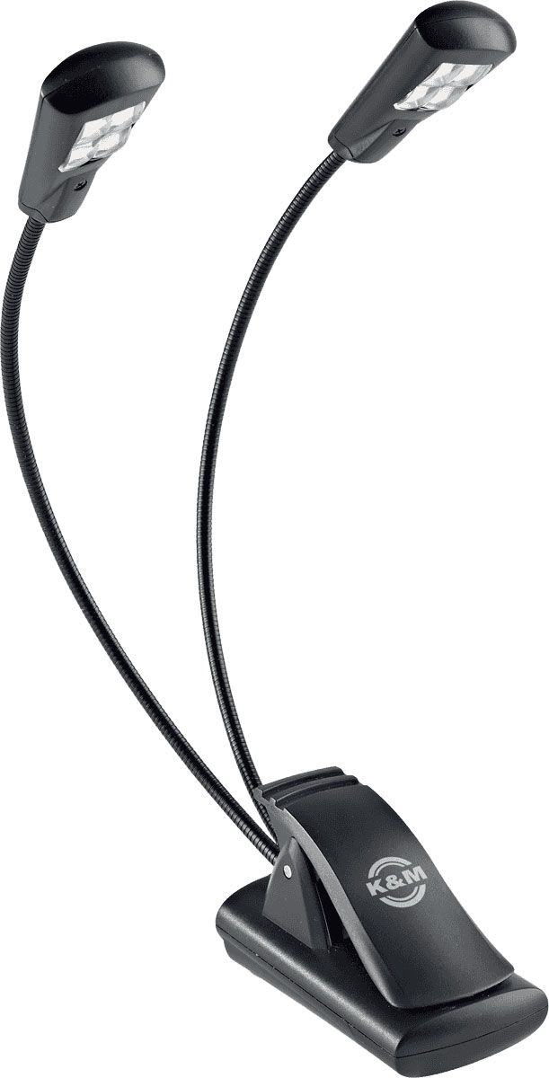 K&M 12246 Lampe de Pupitre 2 Bras 4 Leds